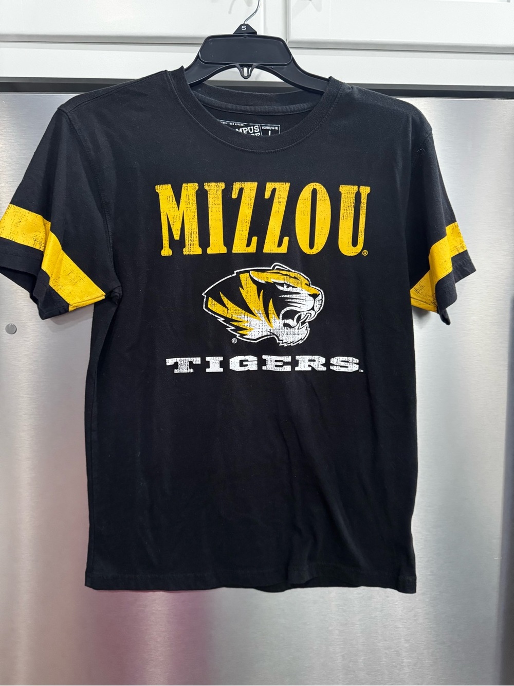 Campus Heritage Black and Yellow Mizzou Tigers Short Sleeve Tee
